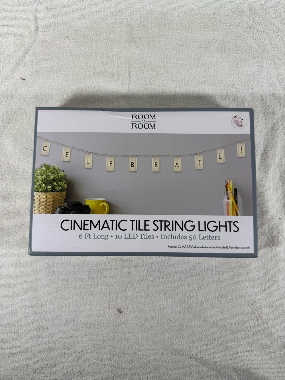 Room 2 Room Cream Cinematic Tile String Lights